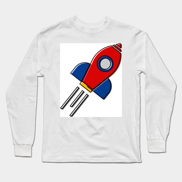 Wallpaper Rocket Long Sleeve T-Shirt by Rizaldiuk